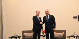 Ceyhun Bayramov Polşada Mövlud Çavuşoğlu ilə görüşüb