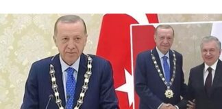 Ərdoğana Özbəkistanın ən yüksək dövlət medalı təqdim olundu