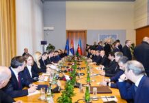 Azərbaycan Prezidenti İlham Əliyevin Serbiya Prezidenti Aleksandar Vuçiç ilə geniş tərkibdə görüşü olub Azərbaycan Prezidenti İlham Əliyevin Serbiya Prezidenti Aleksandar Vuçiç ilə geniş tərkibdə görüşü olub