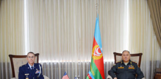 Azərbaycan Ordusunun Baş Qərargah rəisi general-polkovnik Kərim Vəliyev Amerika Birləşmiş Ştatlarının ölkəmizdəki hərbi attaşesi polkovnik Kayl Metyu Koun ilə görüşüb