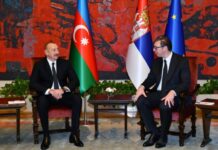Belqradda Azərbaycan Prezidenti İlham Əliyevin Serbiya Prezidenti Aleksandar Vuçiç ilə təkbətək görüşü olub