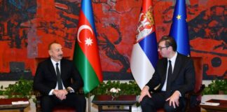 Belqradda Azərbaycan Prezidenti İlham Əliyevin Serbiya Prezidenti Aleksandar Vuçiç ilə təkbətək görüşü olub