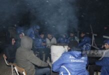 Xankəndi-Laçın yolundakı aksiya iştirakçıları