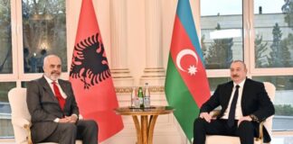 Azərbaycan Respublikasının Prezidenti İlham Əliyevin Albaniya Respublikasının Baş naziri Edi Rama ilə təkbətək görüşü olub