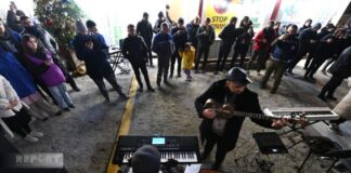 Xankəndi-Laçın yolunda Həmrəylik Günü münasibətilə bayram konserti keçirilir