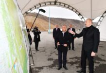 “Şəki-Oğuz” Aqroparkının torpaq sahəsini suvarma suyu ilə təmin edən qurğular işə salınıb