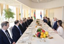 Azərbaycan Prezidenti İlham Əliyevin adından Serbiya Prezidenti Aleksandar Vuçiçin şərəfinə nahar verilib Azərbaycan Prezidenti İlham Əliyevin adından Serbiya Prezidenti Aleksandar Vuçiçin şərəfinə nahar verilib