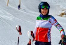 İranlı xizəkçi Atifə Əhmədi