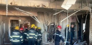 Bakıda yaşayış binasında partlayış