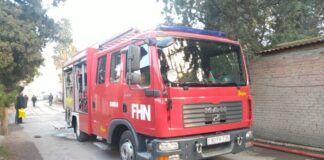 Gəncədə dördmərtəbəli yaşayış binasında yanğın