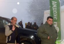 mülki erməni aksiya ərazisindən Xankəndiyə yola salınıb