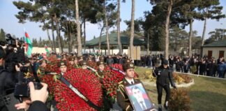 Azərbaycanın Tehrandakı səfirliyinə terror hücumu zamanı şəhid olan Orxan Əsgərov dəfn edilib
