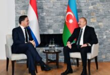 Niderland Krallığının Baş naziri Mark Rutte və Azərbaycan Respublikasının Prezidenti İlham Əliyev