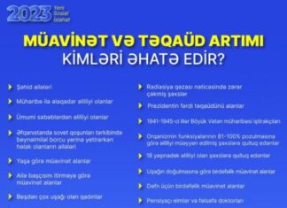 müavinət və təqaüdlər artırıldı