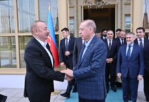 İstanbulda Azərbaycan Prezidenti İlham Əliyevin Türkiyə Prezidenti Rəcəb Tayyib Ərdoğan ilə görüşü