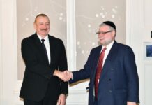 Prezident İlham Əliyev Münxendə Avropa Ravvinləri Konfransının prezidenti ilə görüşüb Azərbaycan Respublikasının Prezidenti İlham Əliyev fevralın 17-də Münxendə Avropa Ravvinləri Konfransının prezidenti Pinhas Qoldşmit ilə görüşüb