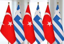 Yunanıstan və Türkiyə bayraqları