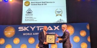 Heydər Əliyev Beynəlxalq Aeroportu növbəti dəfə nüfuzlu “Skytrax” mükafatına layiq görülüb