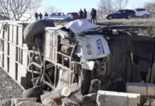 İsmayıllıda avtobusla yük maşını ilə toqquşub