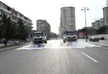 Bakının 370 küçəsi yuyulub