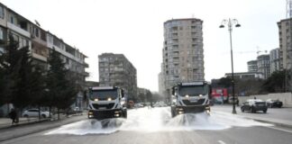 Bakının 370 küçəsi yuyulub