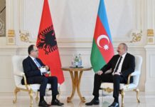 Azərbaycan Respublikasının Prezidenti İlham Əliyev martın 12-də Albaniya Respublikasının Prezidenti Bayram Beqay ilə görüşüb