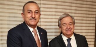 BMT-nin az inkişaf etmiş ölkələr üzrə konfransında iştirak etmək üçün Qətərdə səfərdə olan Türkiyənin xarici işlər naziri Mövlud Çavuşoğlu BMT-nin Baş katibi Antono Quterreş ilə görüşüb