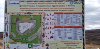 Füzuli şəhərində Qazaxıstan tərəfindən tikiləcək incəsənət məktəbinin təməli qoyulub