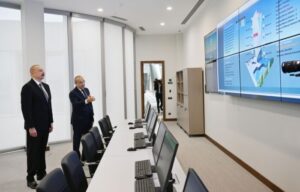 Prezident İlham Əliyev Əmlak Məsələləri Dövlət Xidmətinin yeni inzibati binasının açılışında