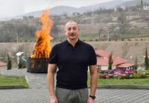 Dövlətimizin başçısı kənddə Novruz tonqalını alovlandırıb və Azərbaycan xalqını bayram münasibətilə təbrik edib