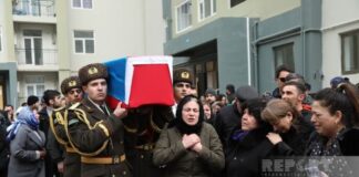 Şəhid Şəhriyar Əlibəyli II Şəhidlər xiyabanında dəfn edilib