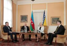Prezident İlham Əliyevin Bosniya və Herseqovinanın lideri ilə görüşü olub