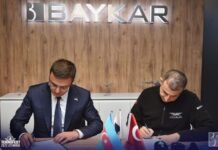 Azərbaycanın Müdafiə Nazirliyi ilə Türkiyənin "Baykar" şirkəti arasında Azərbaycanda pilotsuz uçuş aparatlarının (PUA) birgə istehsalına dair niyyət protokolu imzalanıb