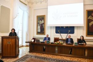 Sahibə Qafarova Varşava Universitetində Ermənistanın hərbi-siyasi təxribatları barədə danışıb