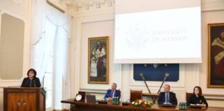 Sahibə Qafarova Varşava Universitetində Ermənistanın hərbi-siyasi təxribatları barədə danışıb