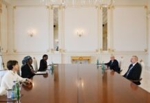 Prezident İlham Əliyev Beynəlxalq Mülki Müdafiə Təşkilatının Baş katibini qəbul edib Azərbaycan Respublikasının Prezidenti İlham Əliyev mayın 18-də Beynəlxalq Mülki Müdafiə Təşkilatının Baş katibi xanım Njupuo Yap Mariatunu qəbul edib