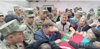 Ağstafada şəhid Orxan Novruzəlizadə ilə vida mərasimi