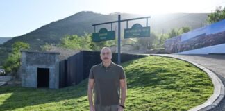Prezident İlham Əliyev Laçın şəhərində Heydər Əliyev, Zəfər və 28 May küçələrinin kəsişməsində lövhələrin açılışını edib