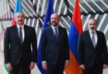 Mayın 14-də Brüsseldə Azərbaycan Respublikasının Prezidenti İlham Əliyevin Avropa İttifaqı Şurasının Prezidenti Şarl Mişel və Ermənistan Respublikasının Baş naziri Nikol Paşinyan ilə görüşü olub