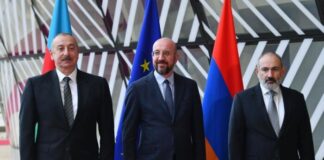 Mayın 14-də Brüsseldə Azərbaycan Respublikasının Prezidenti İlham Əliyevin Avropa İttifaqı Şurasının Prezidenti Şarl Mişel və Ermənistan Respublikasının Baş naziri Nikol Paşinyan ilə görüşü olub