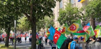 Berlində güney azərbaycanlılar etiraz aksiyası
