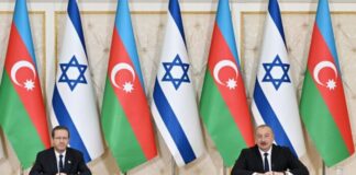 Azərbaycan Respublikasının Prezidenti İlham Əliyev və İsrail Dövlətinin Prezidenti İsxak Hersoq mətbuata bəyanatlarla çıxış ediblər