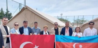 Azərbaycanın vətəndaş cəmiyyətinin nümayəndələri Kahramanmaraşda zəlzələ qurbanlarını ziyarət ediblər