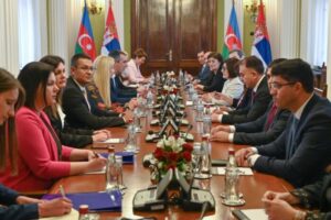 Milli Məclisin sədri Sahibə Qafarova Serbiya Respublikasına rəsmi səfəri çərçivəsində mayın 25-də bu ölkənin Milli Assambleyasının sədri Vladimir Orliçlə görüşüb