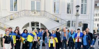 Ukrayna qaçqınları Almaniyada aksiya keçiriblər