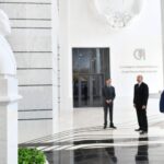 Prezident İlham Əliyev Kənd Təsərrüfatı Nazirliyinin Bakıda yeni inzibati binasının açılışında iştirak edib