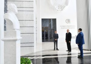 Prezident İlham Əliyev Kənd Təsərrüfatı Nazirliyinin Bakıda yeni inzibati binasının açılışında iştirak edib