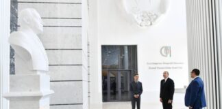 Prezident İlham Əliyev Kənd Təsərrüfatı Nazirliyinin Bakıda yeni inzibati binasının açılışında iştirak edib