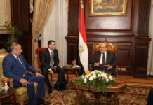 Vitse-spiker Adil Əliyev Misir Ərəb Respublikası Senatının sədri ilə görüşüb Milli Məclisin sədr müavini, Gənclər və idman komitəsinin sədri Adil Əliyev iyunun 11-də Misir Ərəb Respublikası Senatının sədri Abdel Vahab Abdel Razeq ilə görüşüb