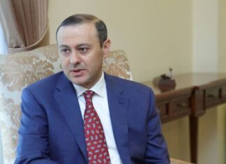 Ermənistan Təhlükəsizlik Şurasının katibi Armen Qriqoryan